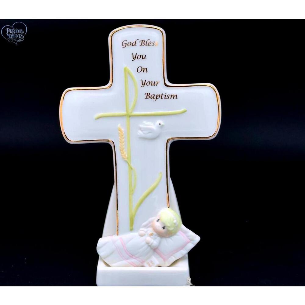 Precious Moments Baptism Plaque - God Bless You on Your Baptism